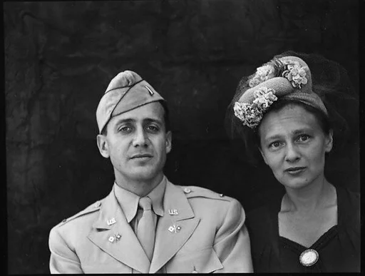[Unidentified Couple on Roof of 441 East 92nd Street Apartment Building?, New York City]