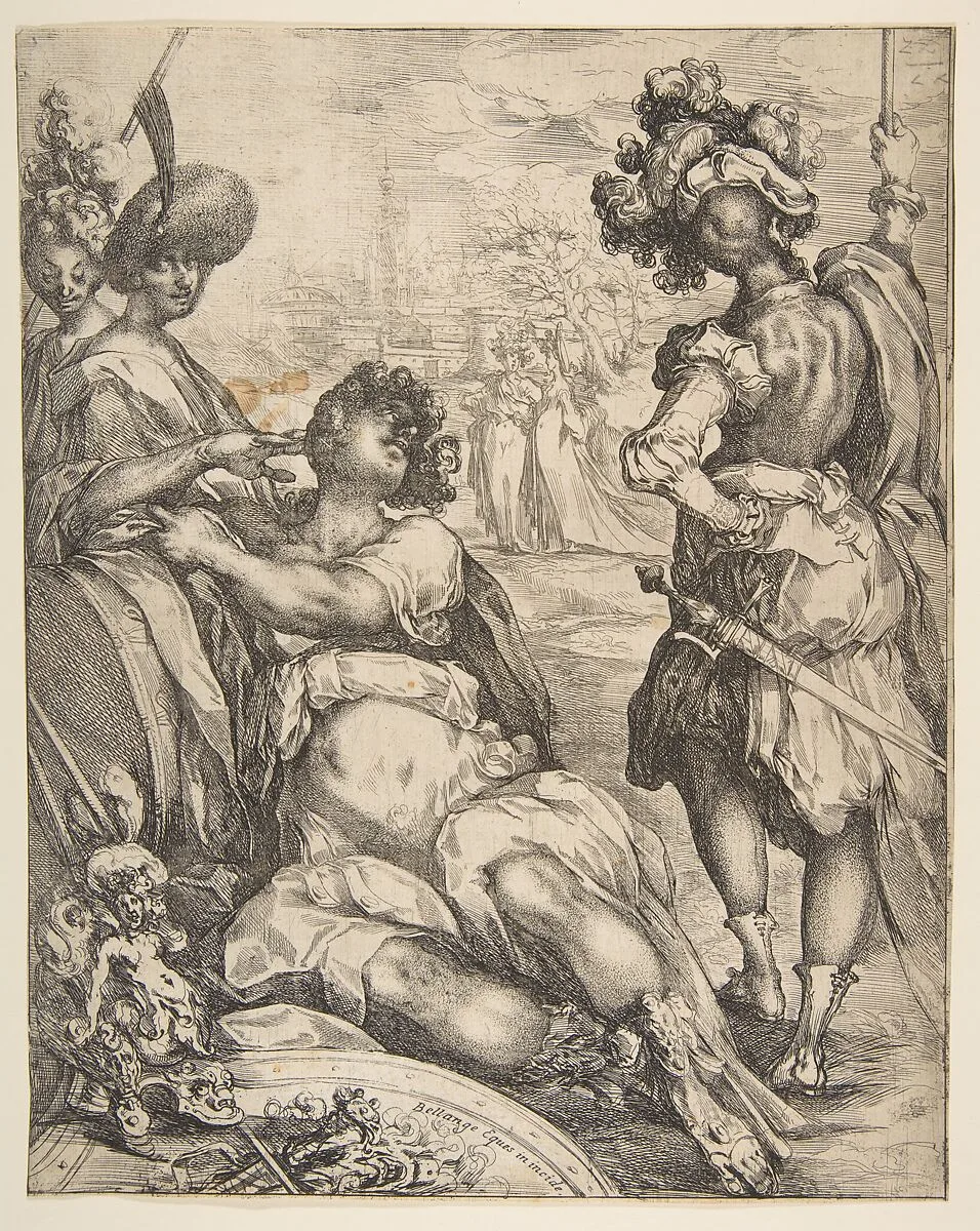 Military Figures outside a City — Jacques Bellange