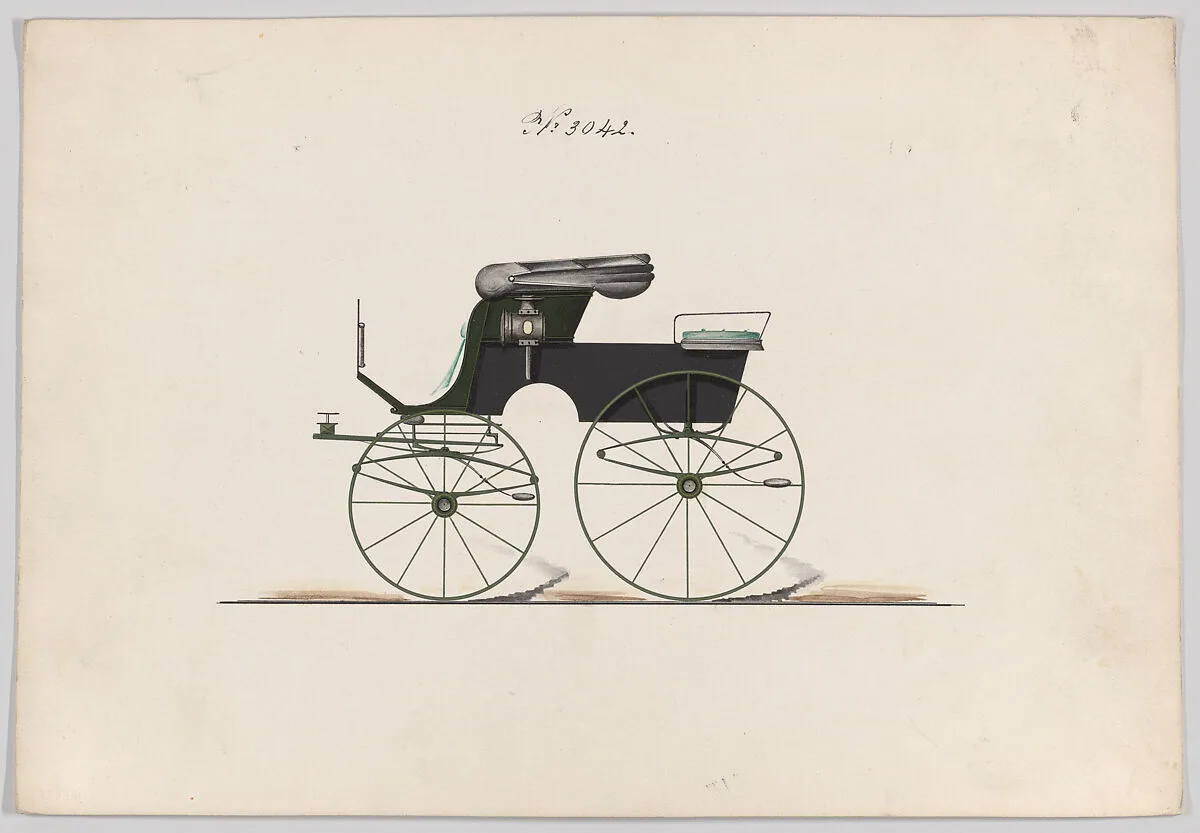 Design for Stanhope Phaeton, no. 3042 — Brewster & Co.