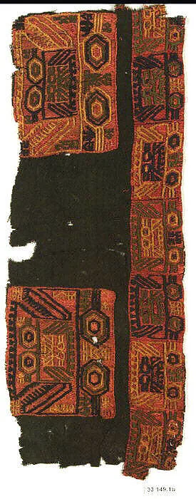 Embroidered Mantle Fragment — Unknown