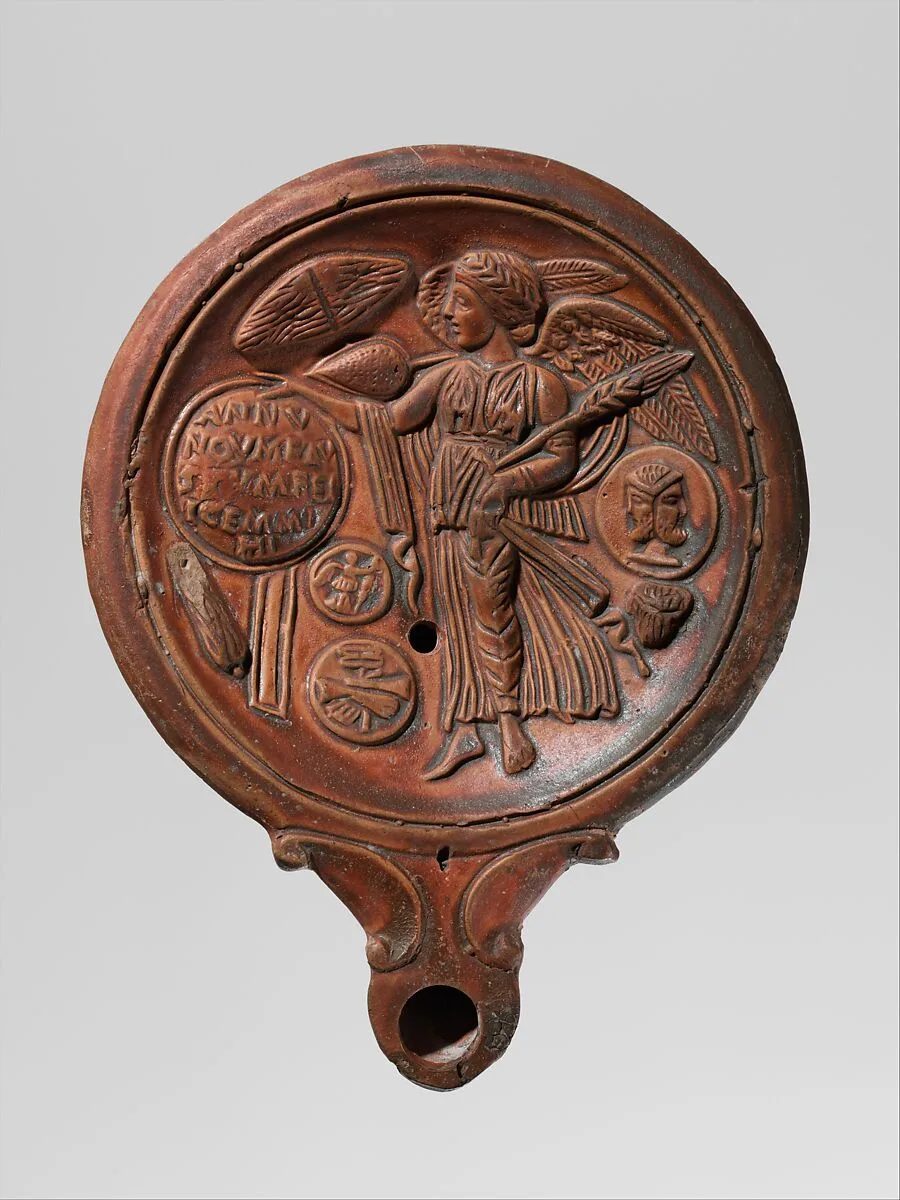 Terracotta oil lamp — Unknown