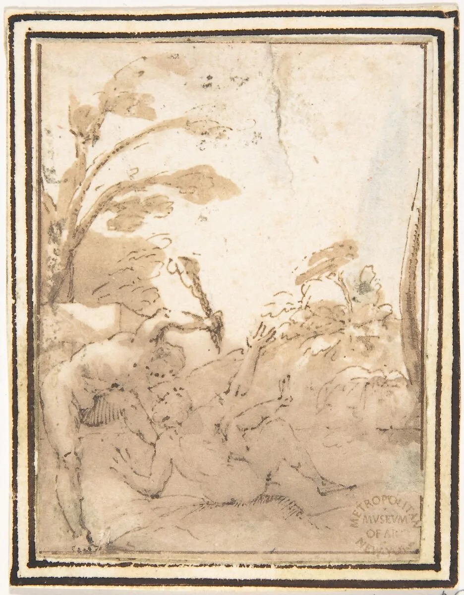 Cain Slaying Abel — Francesco Allegrini