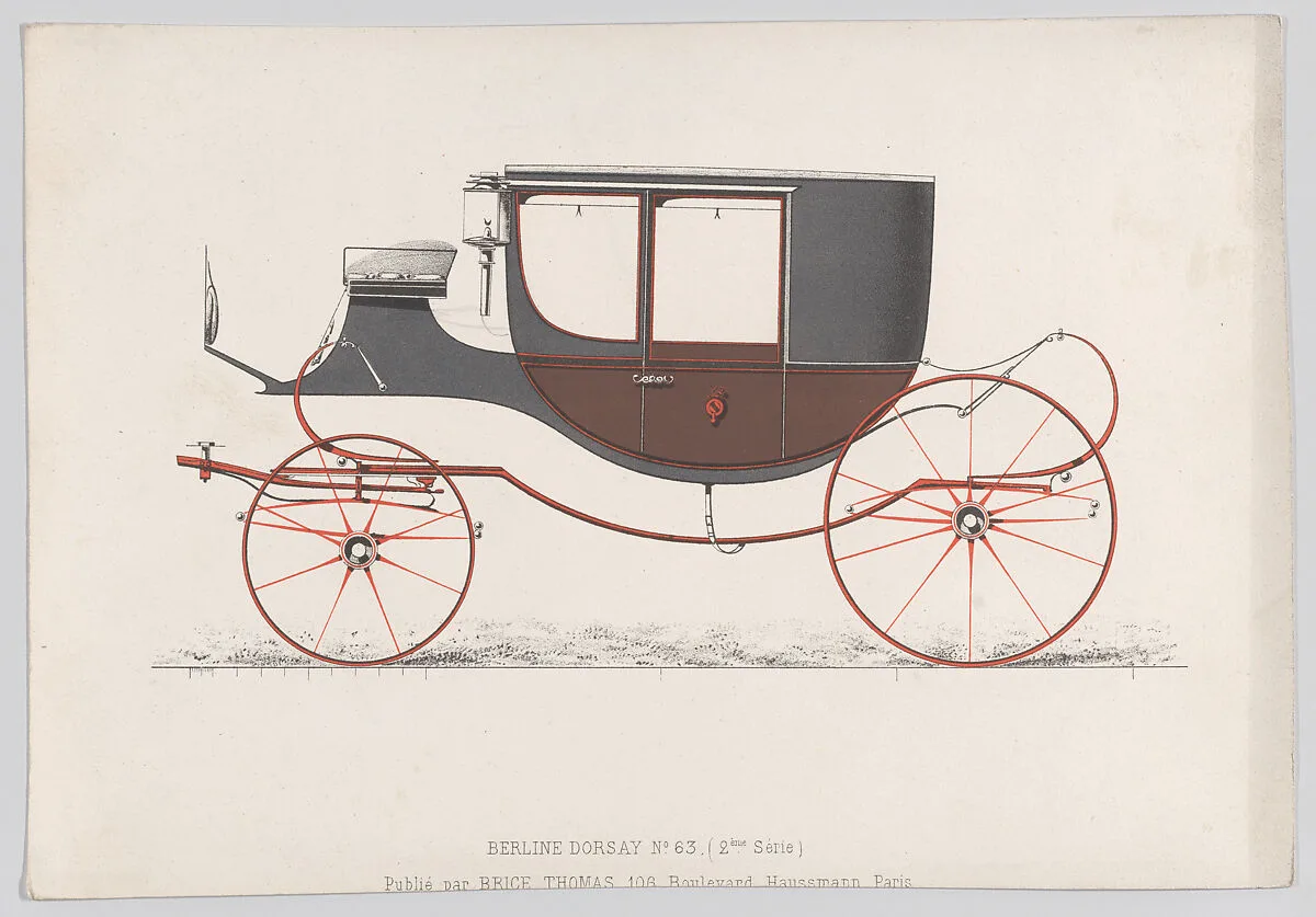 Design for Coach or Berlin/D'Orsay — Anonymous, French, 19th century|Brice Thomas