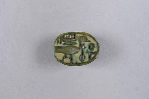 Scarab Inscribed with the Name of Amun and Goose