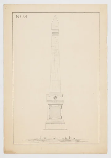 Obelisk Grave Monument, No. 34