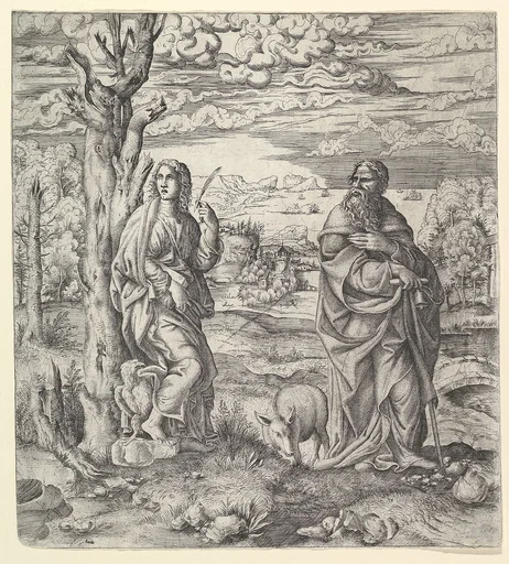 Saint John and Anthony in a Landscape