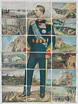 Romania, from the World War I Puzzle Cards series — Chocolates Jaime Boix, Barcelona|Ferdinand I, King of Romania|J. Lopez