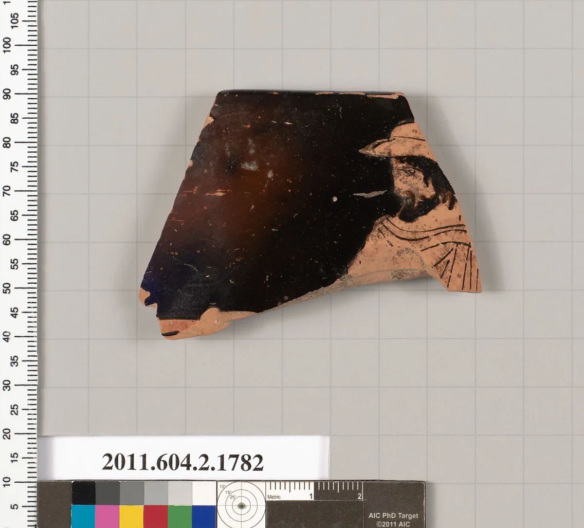 Terracotta rim fragment of a skyphos (deep drinking cup) — Unknown