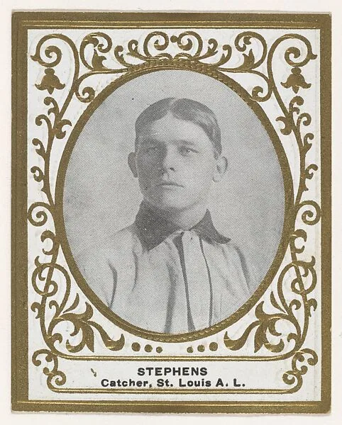 Stephens, Catcher, St. Louis, American League, from the Baseball Players (Ramlys) series (T204) issued by the Mentor Company to promote Ramly and T.T.T. Turkish Cigarettes — Mentor Company, Boston|Carl Homer Studios, Boston