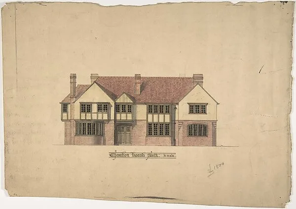 Brick House, Southern Elevation — Ernest Geldart