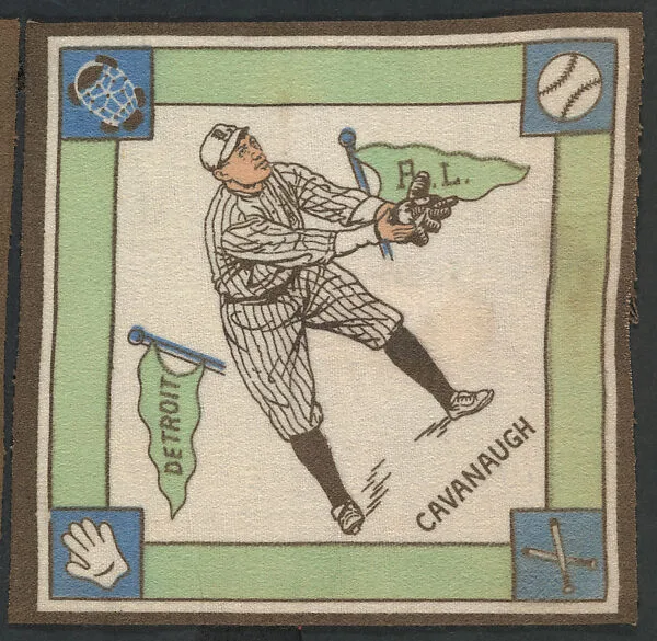 Marty Cavanaugh, Detroit, American League from Baseball Players Felt Blanket series (B18) — Unknown