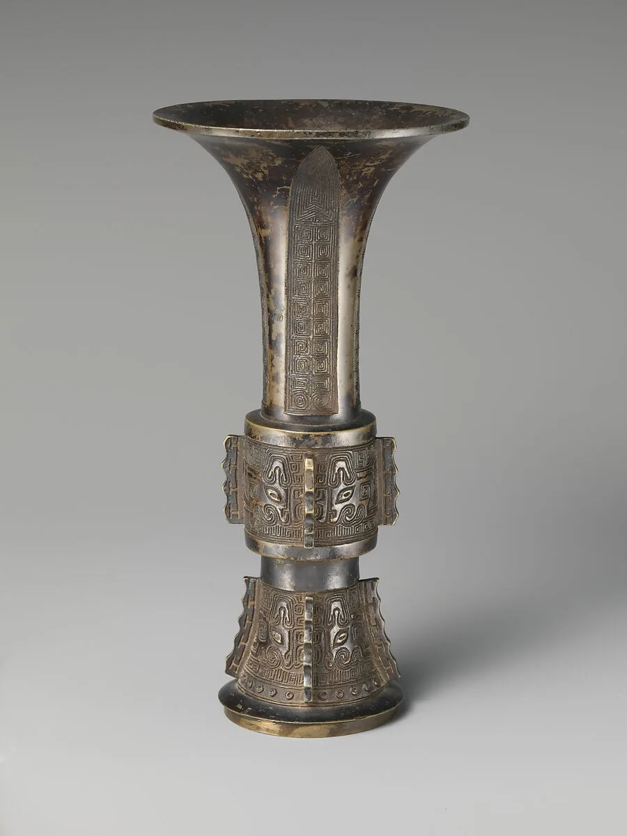 고 중국 청|銅製觚 中國 淸|Beaker of archaistic design — Unknown