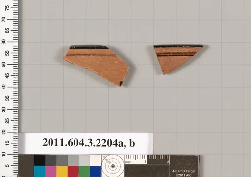 Terracotta rim fragments of kylikes (drinking cups)