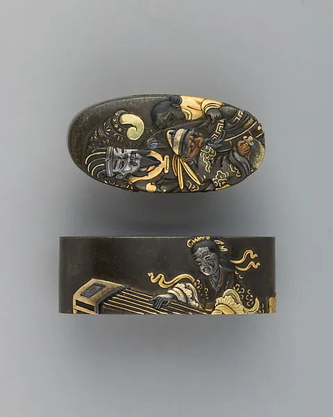 Sword-Hilt Collar and Pommel (Fuchigashira) — Unknown