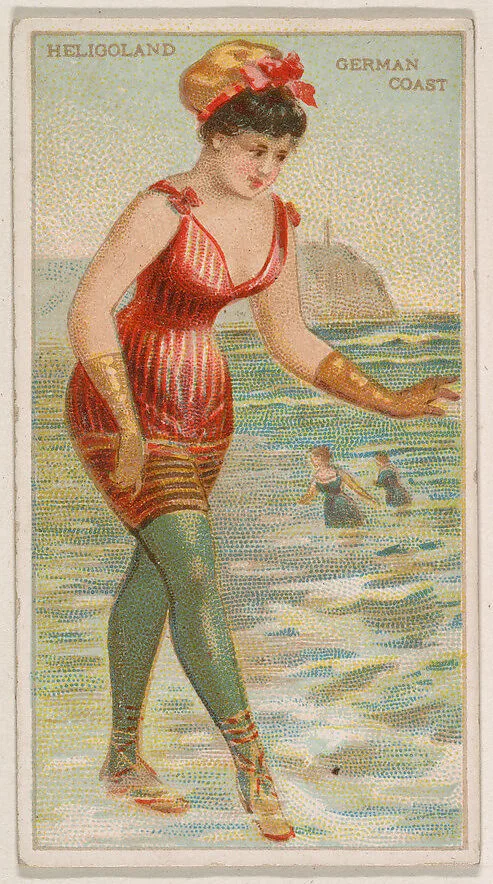 Heligoland, German Coast, from the Surf Beauties series (N232), issued by Kinney Bros. — Kinney Brothers Tobacco Company