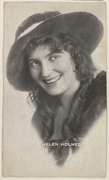 Helen Holmes, from the Black and White Movie Stars series (D1), issued by the E. H. Koester Baking Company — E. H. Koester Baking Company, Baltimore