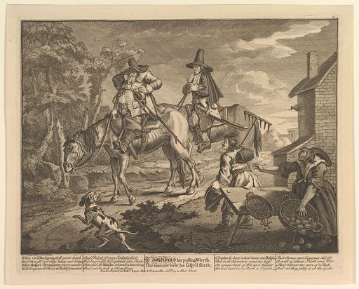 Sr. Hudibras, His Passing Worth, The Manner How He Sally'd Forth" (Twelve Large Illustrations for Samuel Butler's Hudibras, Plate 2)