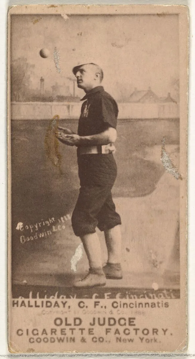 James Wear "Bug" Holliday, Center Field, Cincinnati, from the Old Judge series (N172) for Old Judge Cigarettes — Goodwin & Company