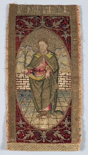 Orphrey section made into cushion