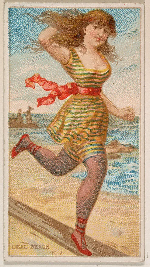 Deal Beach, New Jersey, from the Surf Beauties series (N232), issued by Kinney Bros. — Kinney Brothers Tobacco Company