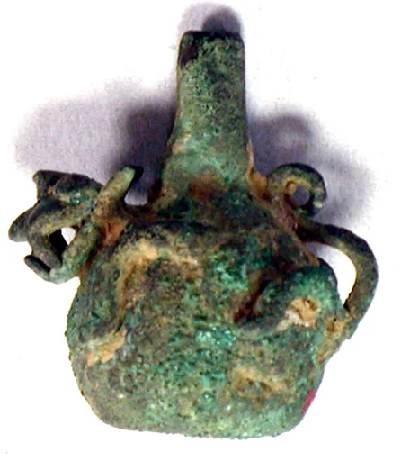 Miniature Copper Single Spout Bottle