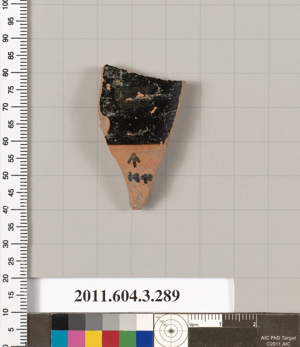 Terracotta fragment of a neck-amphora (jar) — Unknown