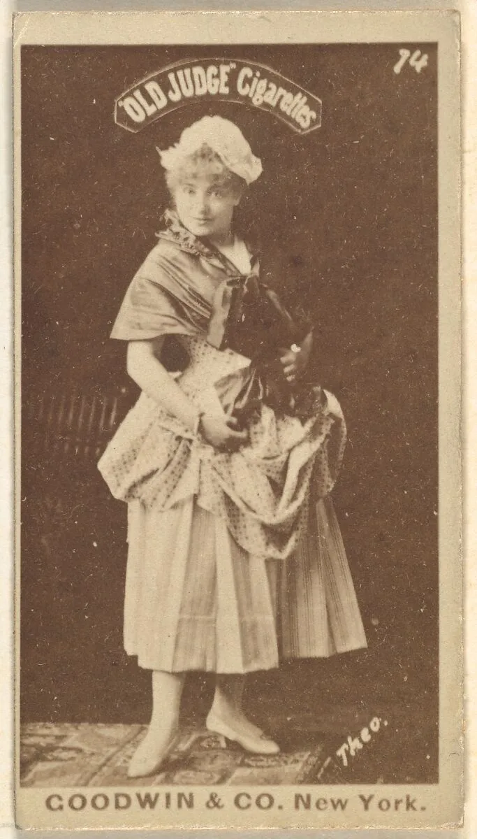 Theo, from the Actors and Actresses series (N171) for Old Judge Cigarettes — Goodwin & Company