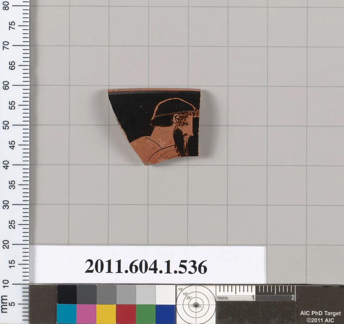 Terracotta rim fragment of a kylix (drinking cup) — Unknown