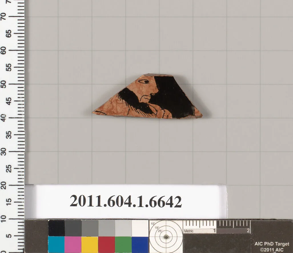 Terracotta fragment of a kylix (drinking cup) — Unknown