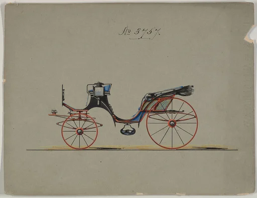 Design for Cabriolet or Victoria, no. 3757