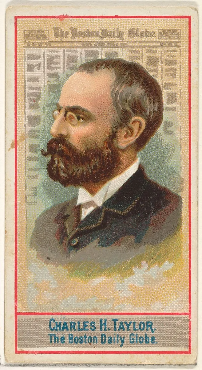 Charles H. Taylor, The Boston Daily Globe, from the American Editors series (N1) for Allen & Ginter Cigarettes Brands — Allen & Ginter