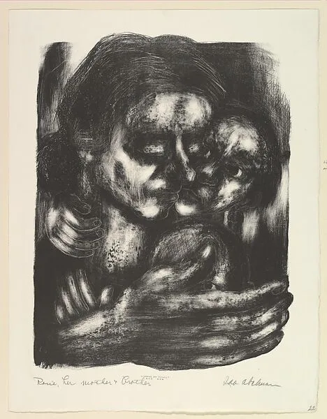 Rosie, her mother and Brother — Ida York Abelman|WPA