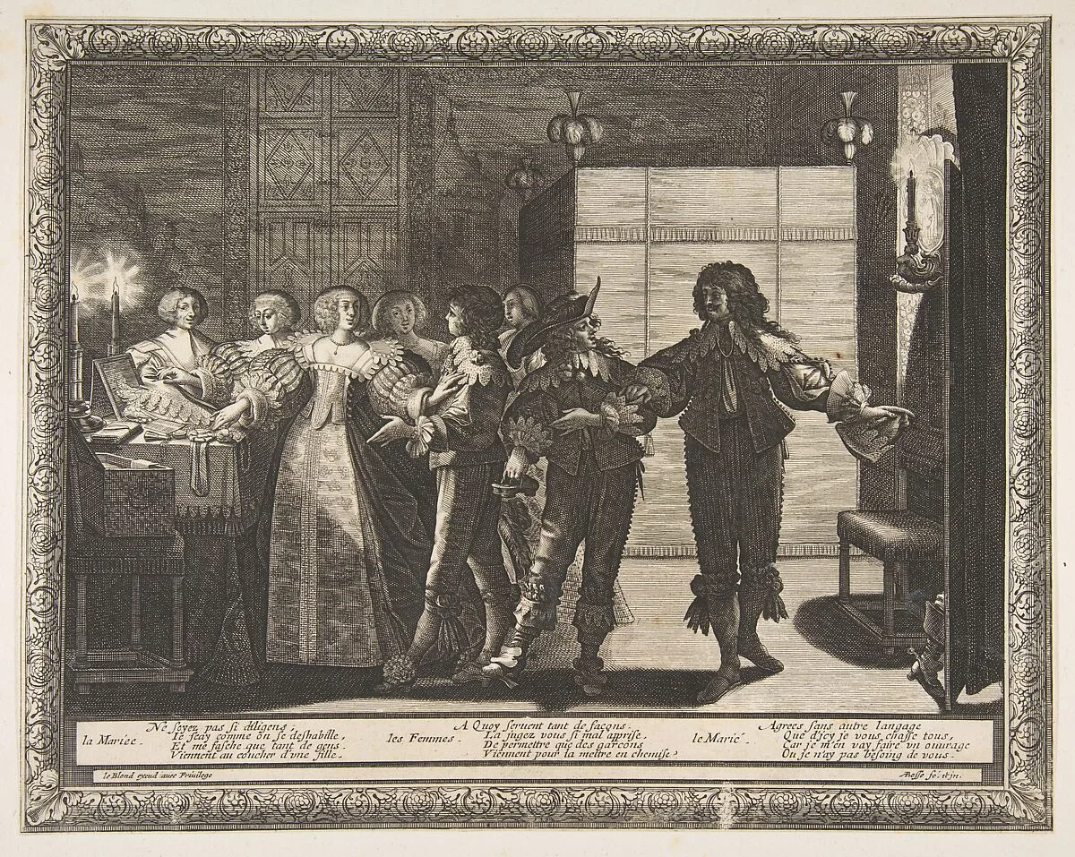 The Bride Taken Home (La Mariée reconduite chez elle) — Abraham Bosse|Jean I Leblond