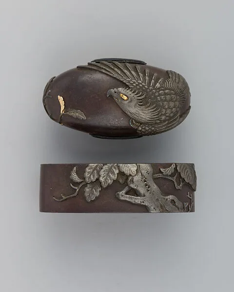 Sword-Hilt Collar and Pommel (Fuchigashira) — Unknown