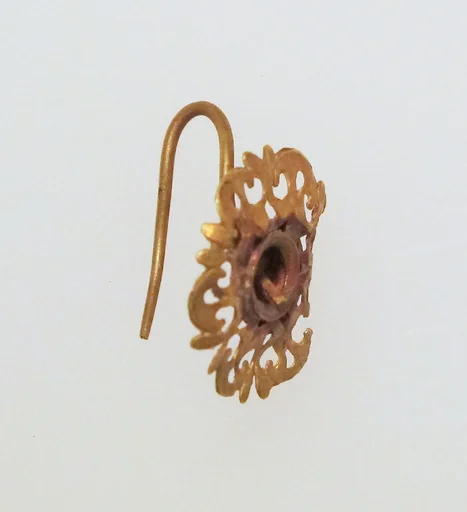 Earring-hook type with disc