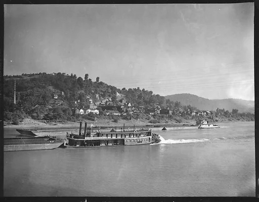 [Sternwheeler A.B. Sheets on River, Pittsburgh, Pennsylvania?]