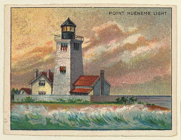 Point Hueneme Light, from the "Lighthouse Series" (T77), issued with Hassan Cigarettes by the American Tobacco Company — American Tobacco Company
