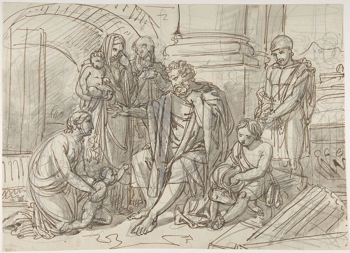 Belisarius Begging for Alms — Heinrich Friedrich Füger