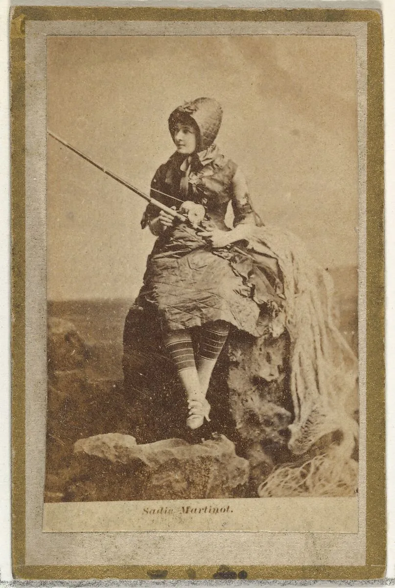 Sadie Martinot, from the Actresses and Celebrities series (N60, Type 2) promoting Little Beauties Cigarettes for Allen & Ginter brand tobacco products — Allen & Ginter