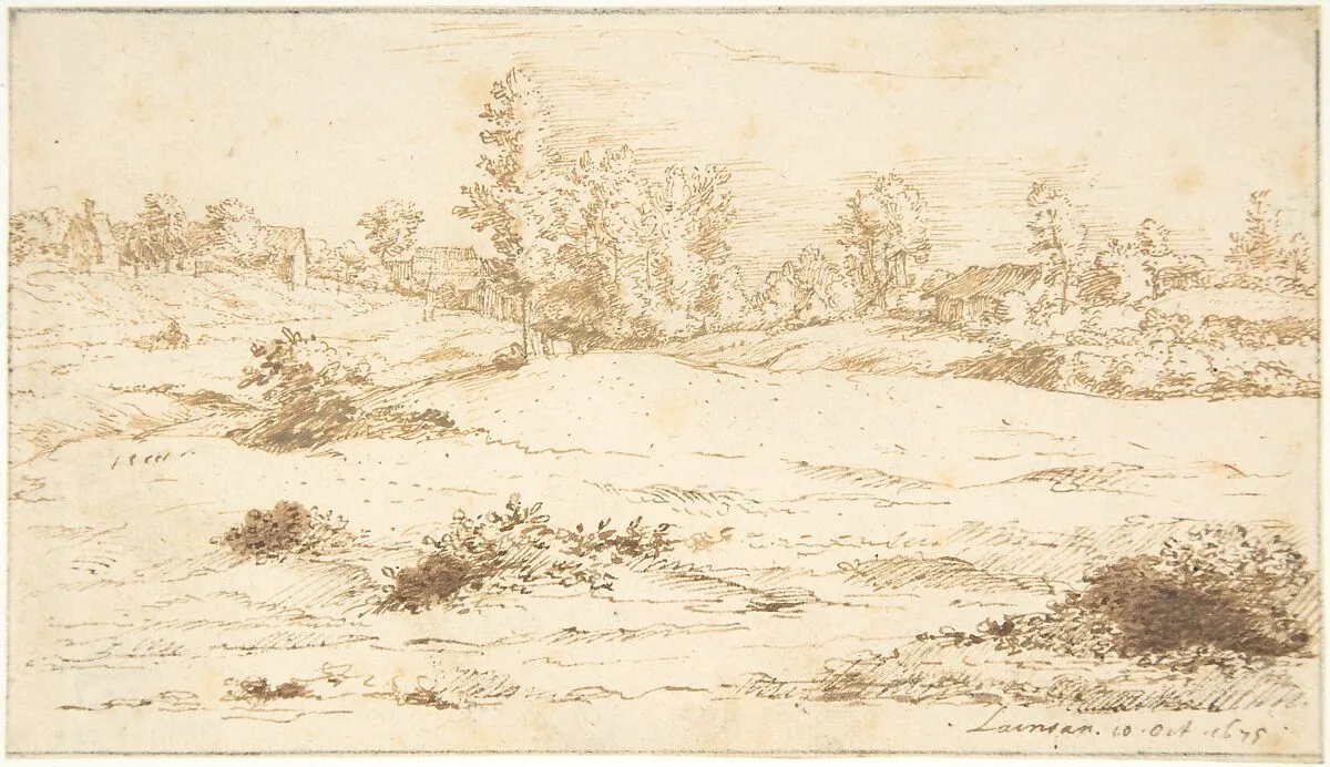 Landscape with the Village of Lincent — Constantijn Huygens the Younger