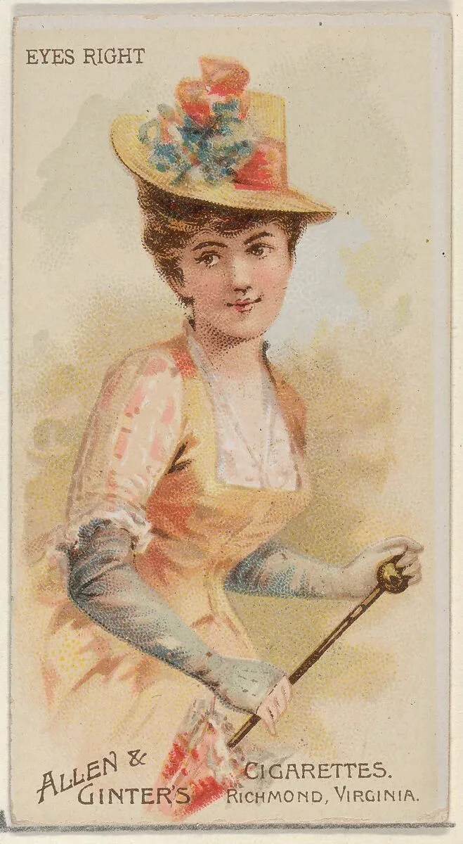 Eyes Right, from the Parasol Drills series (N18) for Allen & Ginter Cigarettes Brands — Schumacher & Ettlinger|Allen & Ginter