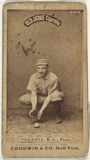 James G. Fogarty, Right Field, Philadelphia, from the Old Judge series (N172) for Old Judge Cigarettes