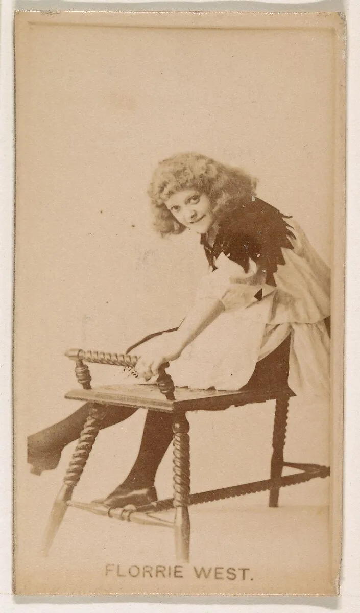 Florrie West, from the Actresses series (N245) issued by Kinney Brothers to promote Sweet Caporal Cigarettes — Kinney Brothers Tobacco Company