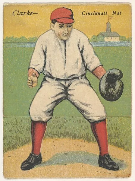 Clarke, Cincinnati, National League, from the Mecca Double Folder series (T201) — Mecca Cigarettes