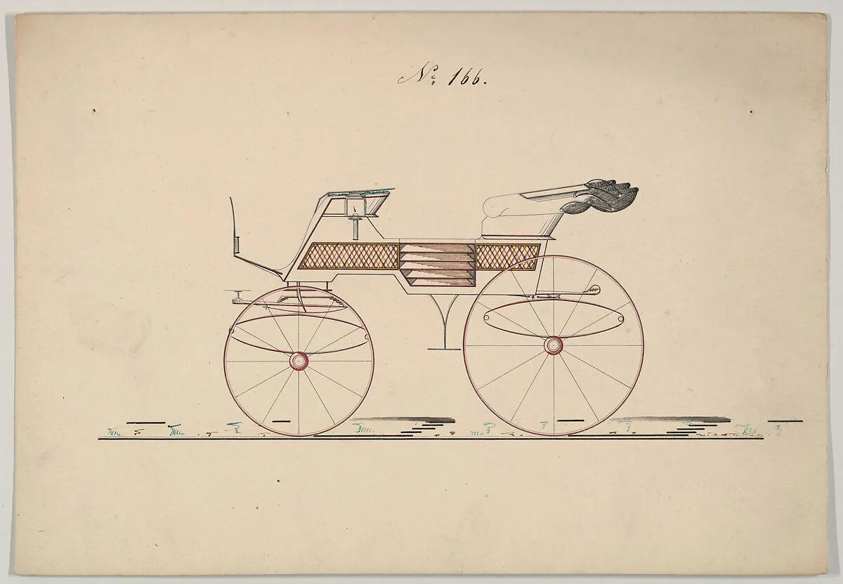 Design for Phaeton, no. 166 — Brewster & Co.