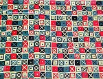 "Cross Patch" Textile — Ray Eames|Charles Eames|Schiffer Prints Division, Mil-Art Co., Inc.