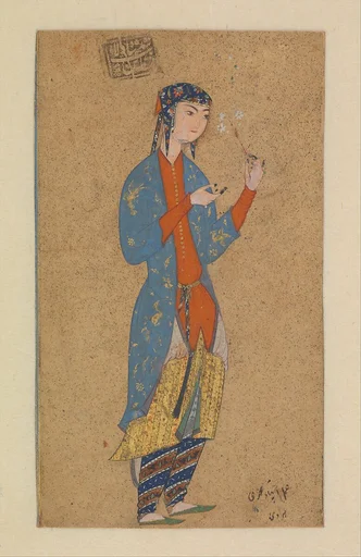 Portrait of a Lady Holding a Flower