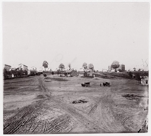 [Roads leading into a small town].  Brady album, p. 123