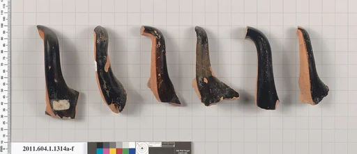 Terracotta fragments of kylikes (drinking cups)