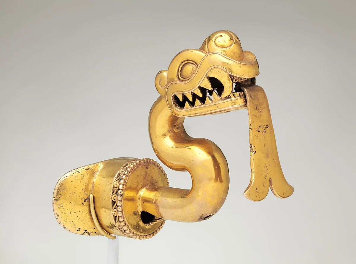 Serpent Labret with Articulated Tongue — Unknown